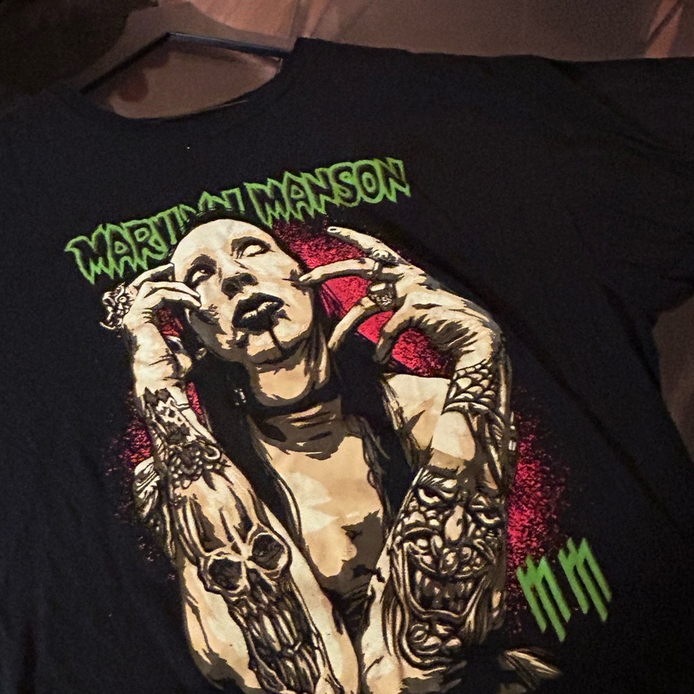 Marilyn Manson Black Tee XL
